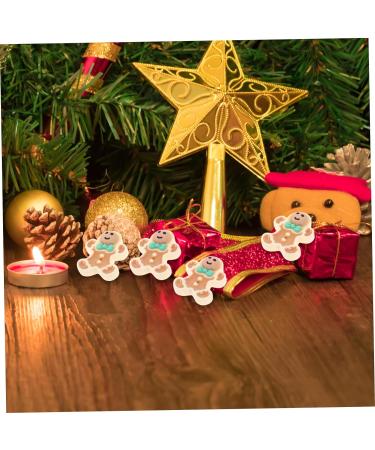 ABOOFAN 120 Pcs Christmas Accessories Christmas Gingerbread Man Decor Christmas Gingerbread Ornaments Christmas Flatback Embellishments Mini Doll Diy Accessory Resin Self Made Button - Buy Online on SooperMarket.com