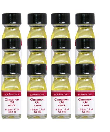 LorAnn Cinnamon Oil SS Flavor, 1 dram bottle (.0125 fl oz - 3.7ml) 12 pack