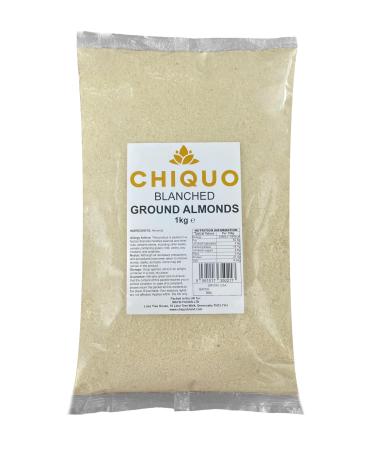 Chiquo Blanched Ground Almonds 1kg - Premium Velvety Almond Flour for Keto Baking & Cooking | Snacks | Soups