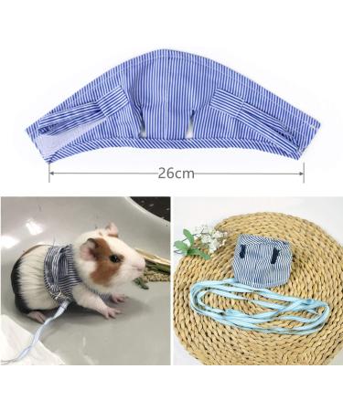 Small Animal Harness Leash Ferret Harness Outdoor Walking Vest Harness for Chinchilla Rat Squirrel Hedgehog Ferret Outdoor Walking Clothes (Blue S) - Buy Online on SooperMarket.com