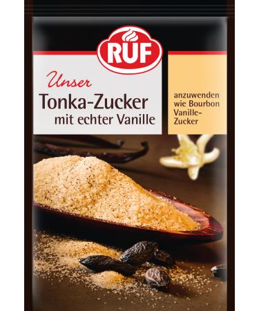 RUF Tonka sugar with ground tonka beans and real vanilla pack of 2 (2 x 3 x 8g)