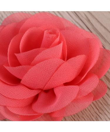 Frcolor 20pcs 3D Rose Flower Hair Clip Set - Chiffon Rose Clips for Women and Girls - Buy Online on SooperMarket.com
