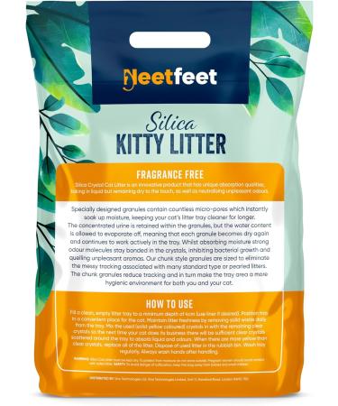 Natural Silica Cat Litter Crystals 7.6L - Ultra Absorbent & Odour Control | Dust-Free, Hygienic & Biodegradable | 2-Month Supply - Buy Online on SooperMarket.com