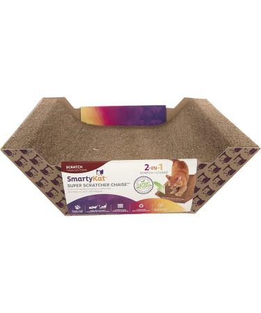 SmartyKat Super Scratcher Catnip-Infused Corrugated Cat Scratcher - Promotes Nail Growth and Interactive Play for Cats & Kittens | Multiple Styles Available - Buy Online on SooperMarket.com