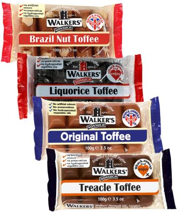 Walkers Nonsuch English Toffee Bar 4 x 100g MIXED SELECTION