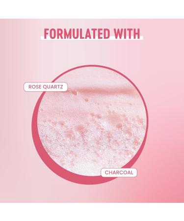 Bior Rose Quartz + Charcoal Daily Purifying Cleanser Face Wash for Oily Skin (200 mL) | Pink Packaging May Vary - Buy Online on SooperMarket.com