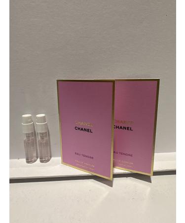 Set of 2 - Chance Eau Tendre for Women Eau De Parfum Spray 0.05oz/1.5ml Vial Sampler