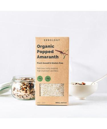 100% Organic Popped Amaranth 100g - Excellent Breakfast Topping - Rich in Fibre Protein and Minerals - Vegan and Gluten-Free - Sustainably Sourced - Buy Online on SooperMarket.com
