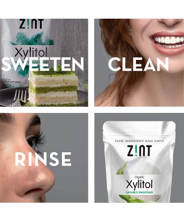 Zint Organic Xylitol Sweetener (5 lbs) USDA Certified Natural Sugar Free Substitute - Non GMO, Low Glycemic Index - 80oz Pack - Buy Online on SooperMarket.com