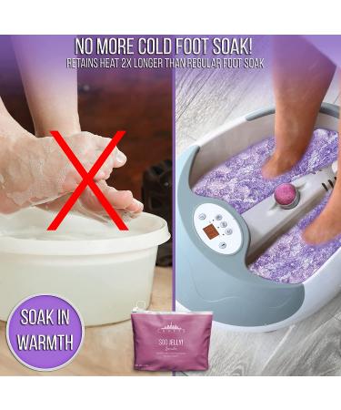Jelly Pedicure Packs - Moisturizing Lavender Foot Soak for Dry Cracked Feet | Spa Pedi Soak with Salts for Relaxing Sore Feet - Buy Online on SooperMarket.com