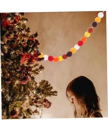 Cabilock String Wool Felt String Festival Hanging Decoration Colorful Pom Pom Garland Hairball Colorful Ball Assorted Color 1 220.00X2.00X2.00CM - Buy Online on SooperMarket.com
