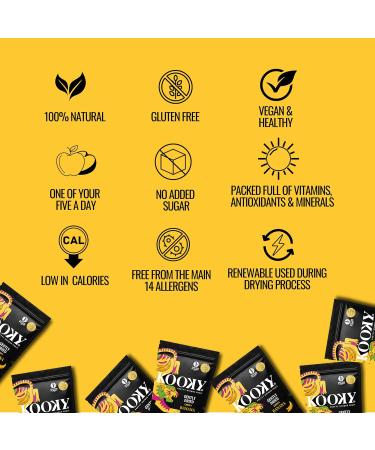 Kooky Gently Dried Banana Sharing Pack | No Added Sugar Dried Tropical Fruit Snacks for Kids and Adults | Food on The Go | Delicious Sugar-Free Healthy Snack | 380g - Buy Online on SooperMarket.com