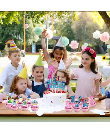 49 Piece Cartoon Cake Topper Set - Perfect Birthday Decoration for Girls | STI Muffins & Tortendeko in Blue - Buy Online on SooperMarket.com