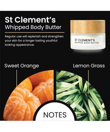 Hydrating Whipped Body Butter | Moisturising & Nourishing | Travel Size | Anti-Ageing & Anti-Inflammatory | Edinburgh Skin Care Company St Clements Body Butter St Clement's Mini - Buy Online on SooperMarket.com