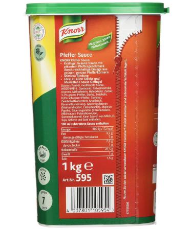 Buy Knorr Pepper Sauce - 1kg Brown Sauce with Whole Peppercorns for International Shipping - Buy Online on SooperMarket.com