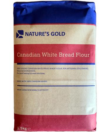 Nature's Gold 100% Very Strong Canadian White Bread Flour 1.5kg (Pack of 3) - Buy Online on SooperMarket.com