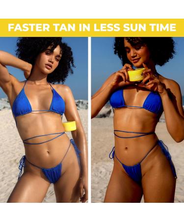 BYROKKO Shine Brown Tropical Sunbed Tanning Accelerator 190g - Natural Tan Boost for Sunbeds & Outdoor Sun with Super Active Formula - Buy Online on SooperMarket.com