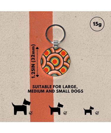 DISONTAG QR Code Dog ID - Personalized Social Page | Free Online Pet Profile | Modifiable Privacy Control (Round) A2 - Buy Online on SooperMarket.com