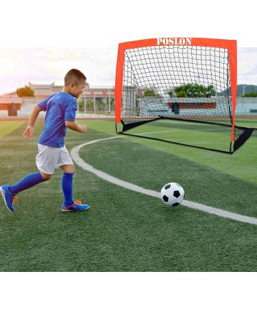 Poslon Kids Soccer Goal Set with Carry Bag - Perfect for Games and Training in Backyard for Kids and Teens - Buy Online on SooperMarket.com