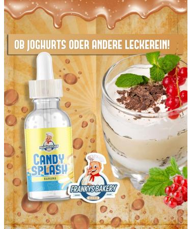 Franky's Bakery Candy Splash Flavor Drops 50ml - Calorie-Free Banana Flavor Enhancer - Delicious Aroma for Bake & Beverages - International Shipping Available - Buy Online on SooperMarket.com