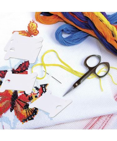 Peirich Embroidery Floss Organizer Box with 100 Bobbins and 459 Color Stickers - 24 Compartments | Floss Storage Solution - Buy Online on SooperMarket.com