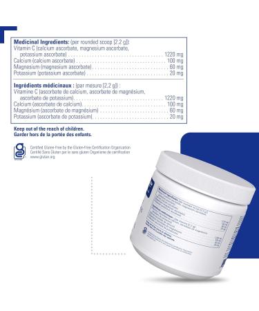 Pure Encapsulations - Buffered Ascorbic Acid - Hypoallergenic Vitamin C Supplement for Sensitive Individuals - 227 Grams Powder - Buy Online on SooperMarket.com