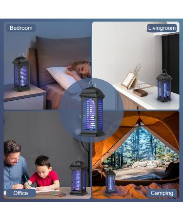 Luuguyi 360 UV Electric Mosquito Trap - Toxic-Free Insect Killer for Bedroom & Garden | 4000V Lamp with Cleaning Brush - Buy Online on SooperMarket.com