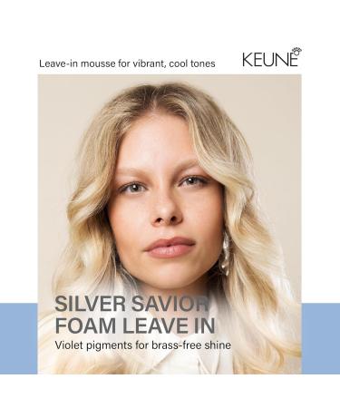 Keune Care Silver Savior Foam Treatment Toning & Moisturizing Leave-In Mousse for Blonde & Grey Hair 6.9 Fl Oz - Buy Online on SooperMarket.com