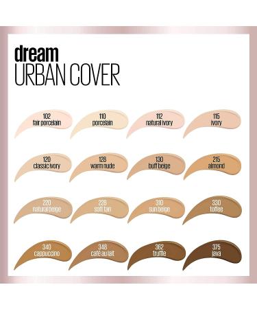 Maybelline Dream Urban Cover Foundation Makeup SPF 50 - Ivory - Buy Online on SooperMarket.com