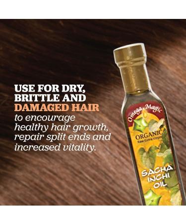 Sacha Inchi Oil - Organic Cold Pressed Superfood for Hair - 8.5oz by Amazon Therapeutic Laboratories - Buy Online on SooperMarket.com
