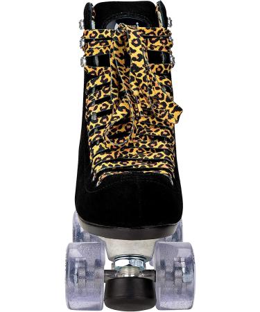 Moxi Panther Roller Skates - Stylish Black Suede Womens Skates | Size 7 - Buy Online on SooperMarket.com