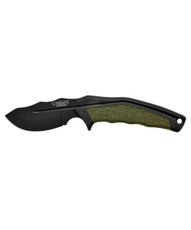 Camillus 19287 HT-8.5 Hunting knife including ballistic nylon sheath 8.9 cm carbonitride Titanium Aus-8 steel blade GFN/TPE handle black/green 21.6 cm