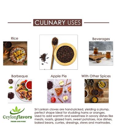 Organic Premium Whole Cloves (8.8 oz) - Handpicked for Quality - Buy Online on SooperMarket.com