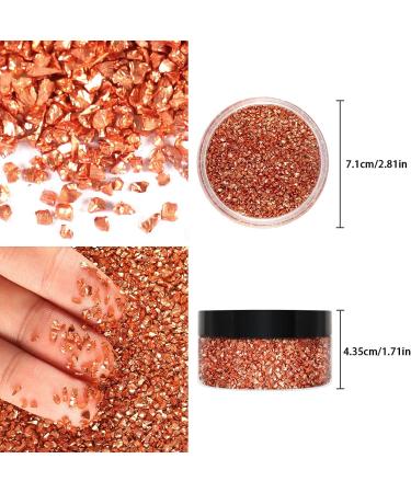 Ceya 5.3oz/150g Crushed Bronze Metallic Glass Chips for Nail Art & Crafts - Buy Online on SooperMarket.com