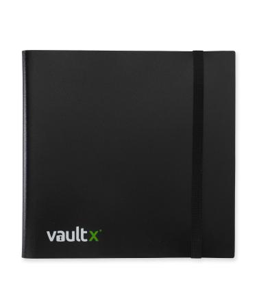 Vault X Binder - 12 Pocket Trading Card Album Folder - 480 Side Loading Pocket Binder for TCG (Black)