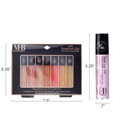 Shop Expressions 7pc Lip Oil Collection Nourishing Rollerball Oils with Essential Oils | Hydrating & Vitamin-Enriched Lip Glow - Buy Online on SooperMarket.com