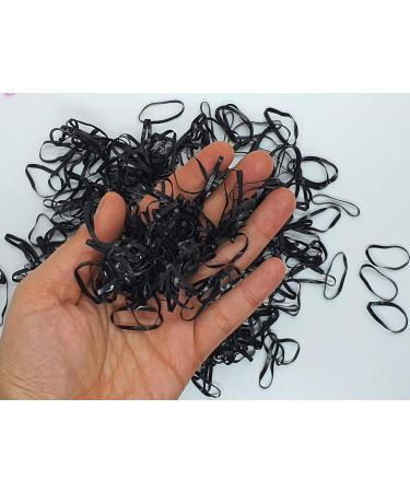 700 PCS Black Small Hair Elastic Bands for Hair - Elastic Hair Bands for Styling - Buy Online on SooperMarket.com