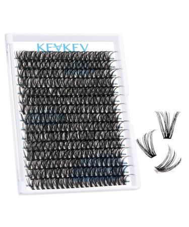 300 Pcs Individual Lashes Lash Clusters DIY Lash Extension Cluster Lashes that Look Like Eyelash Extensions Self Applicaton at Home Volume Dramtic Look(50D C-18mm) C-18mm 50D