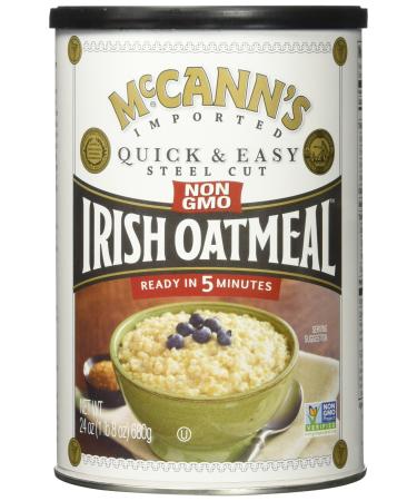 McCann's Irish Oatmeal, Quick & Easy Steel Cut Oats, 24 oz (680 g) - 2pcs