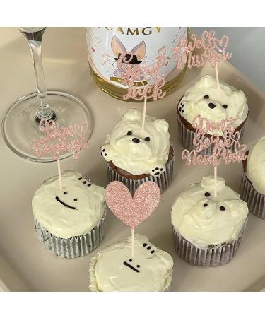 Rsstarxi 30 Pack We Will Miss You Cupcake Toppers Glitter Heart Good Luck Cupcake Decorations We Need You Cupcake Picks for Retirement Farewell Going Away Party Cake Decorations Rose Gold Design 2 Rose Gold - Buy Online on SooperMarket.com