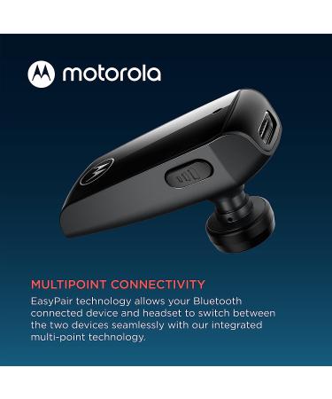 Motorola HK385 Bluetooth Earpiece - Wireless Mono Headset with CVC Noise Suppression - IPX4 Sweat Resistant - Smart Touch/Voice Control - Buy Online on SooperMarket.com