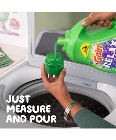 Gain Liquid Laundry Detergent 154 fl oz - Relax HE Compatible 107 Loads - International Shipping Available - Buy Online on SooperMarket.com