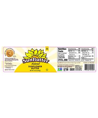 SunButter Natural Creamy Sunflower Butter 16oz - Pack of 6 - Buy Online on SooperMarket.com