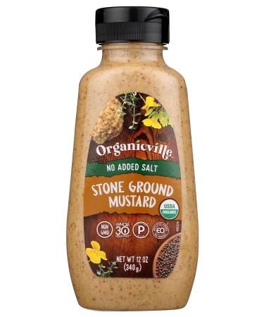 ORGANICVILLE Organic Salt Free Mustard - 12 OZ