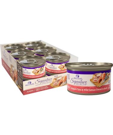 Wellness Core Grain Free Signature Selects Wet Cat Food - Flaked Tuna & Salmon - 2.8 Oz - Pack of 12