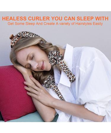 Leopard No Heat Curlers - Overnight Heatless Curls for Long Hair - Silk DIY Hair Styling Tools Kit - Buy Online on SooperMarket.com