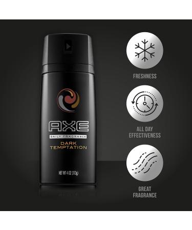 Buy AXE Dark Temptation Deodorant Body Spray 5.07 oz - International Shipping Available - Buy Online on SooperMarket.com