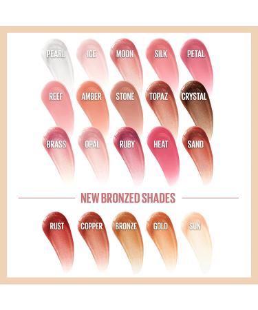 Maybelline Lifter Gloss Hydrating Lip Gloss with Hyaluronic Acid XL Wand - Silver Pearl Clear - Buy Online on SooperMarket.com