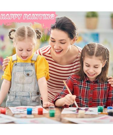 100 Empty Paint Strips with Clear Plastic Pots - 3 ml/ 0.1 oz Mini Storage Containers for Art Supplies, Classrooms, Schools, Paintings, and Festivals - Buy Online on SooperMarket.com