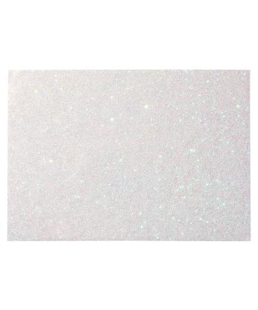 17x12-Inch Glitter Nail Mat for Pictures  Manicure Hand Rest (Bright Silver) Iridescent